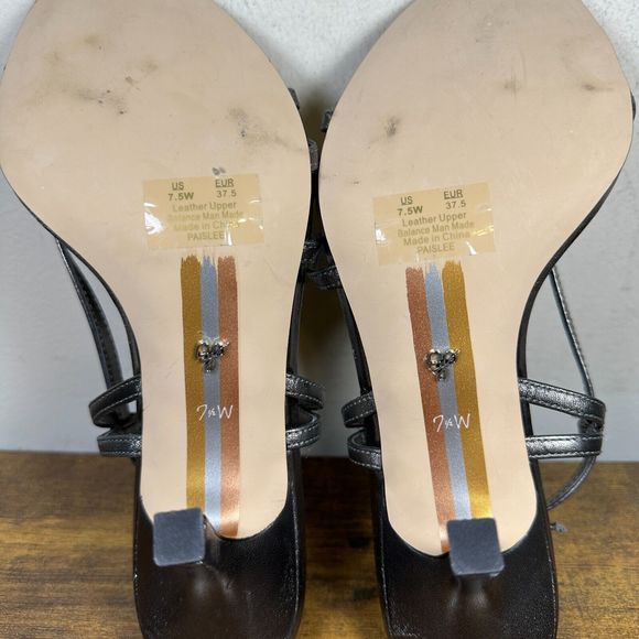 Sam Edelman Silver Paislee Strappy Sandal Women's Size 7.5W - Picture 8 of 8